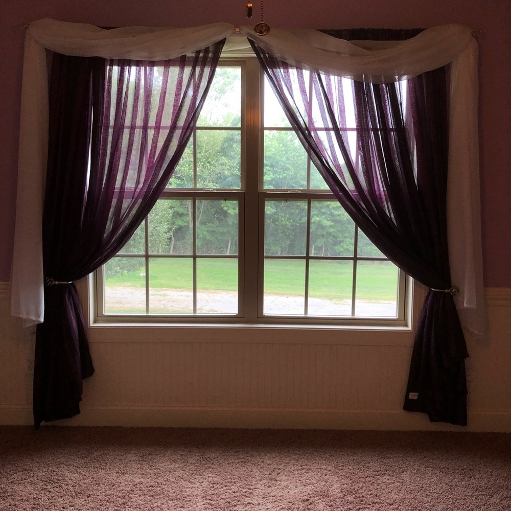Window treatment , Curtains, Drapes , Purple